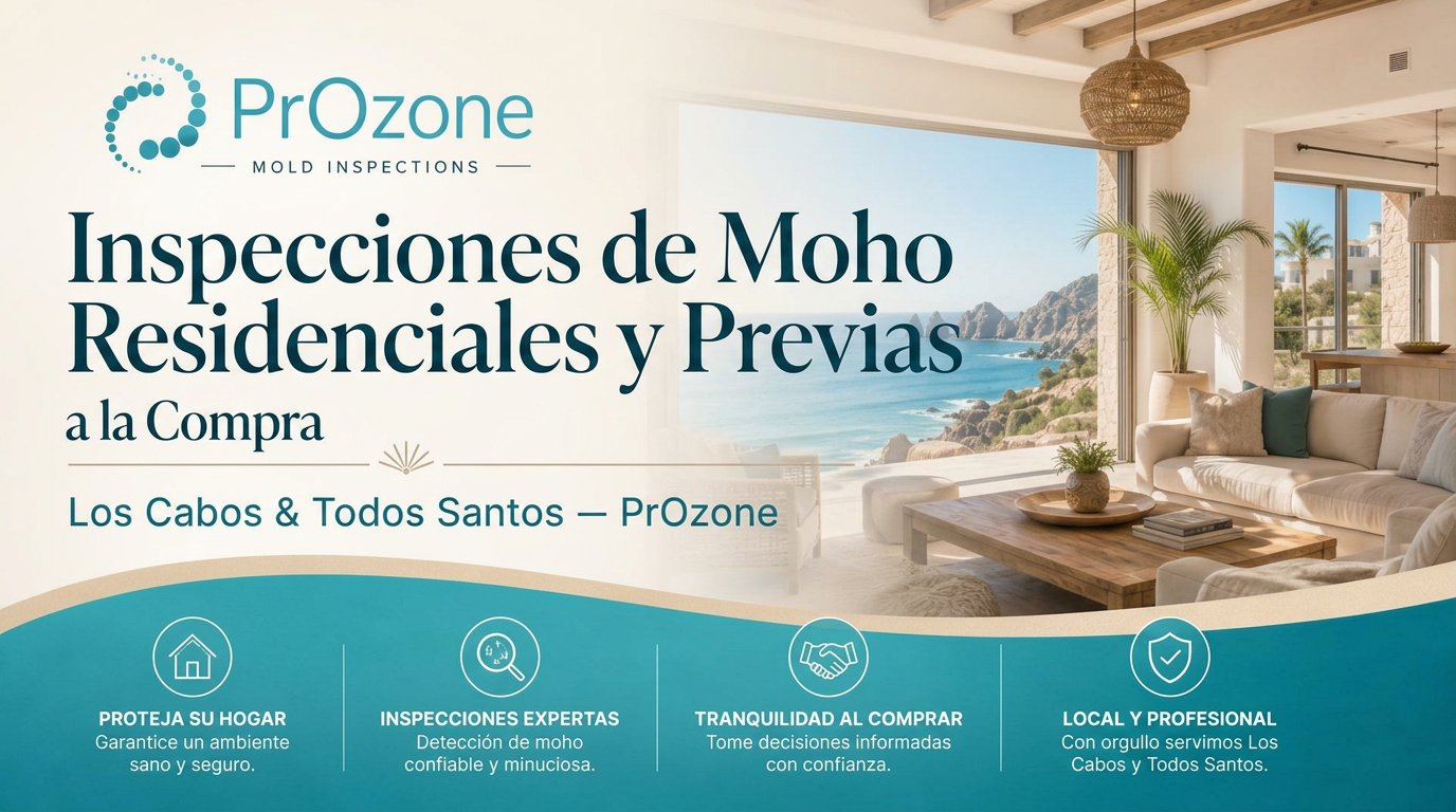Inspecciones de moho y daños por agua en Los Cabos y Todos Santos